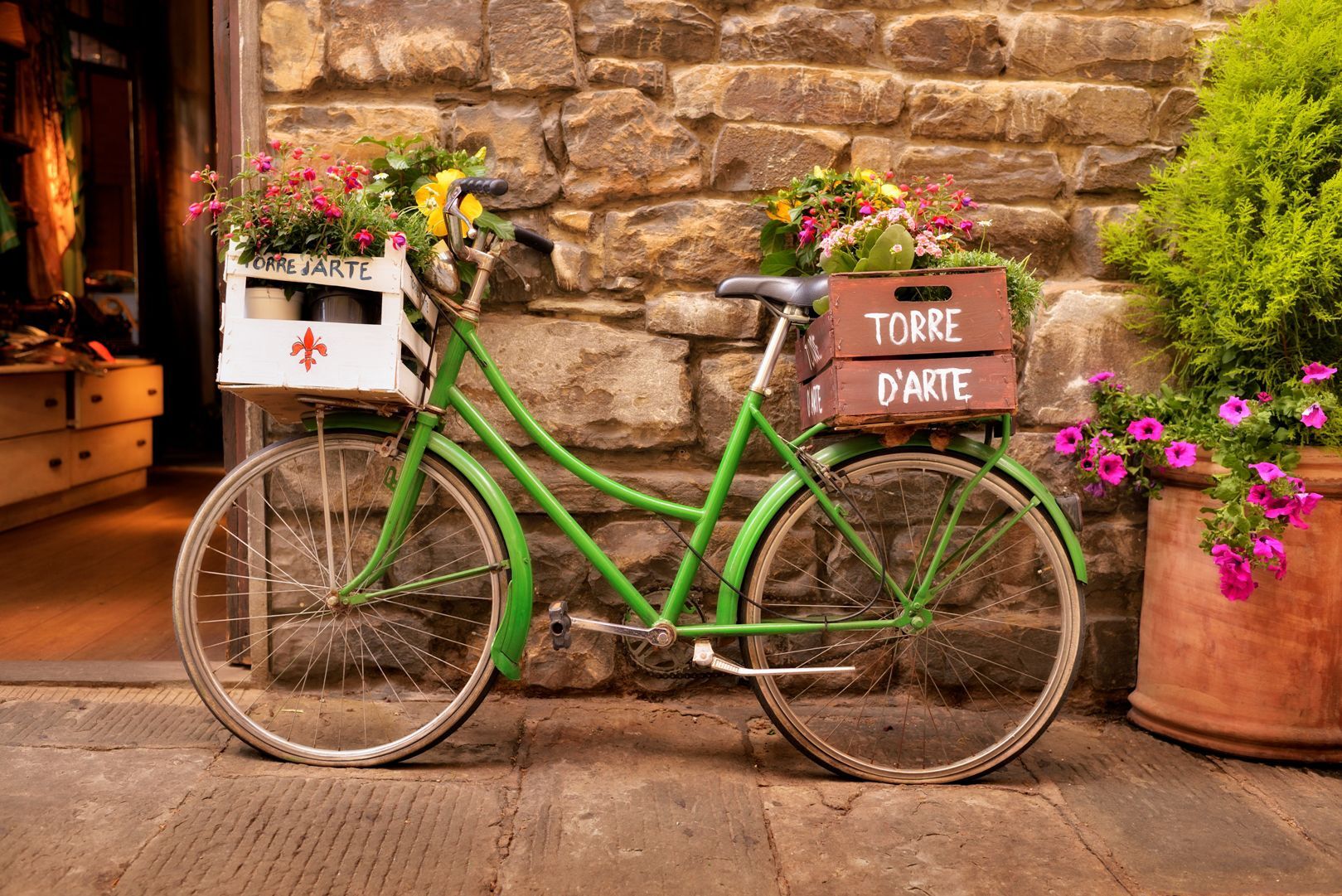 Green bicycle of Florence